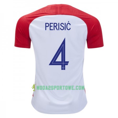 Koszulka Chorwacja Perišić 4 Mistrzostwa Świata 2018 Domowe Stroje Piłkarskie